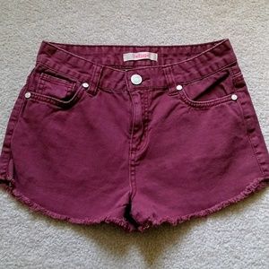 Refuge brand high-waisted denim shorts size 0